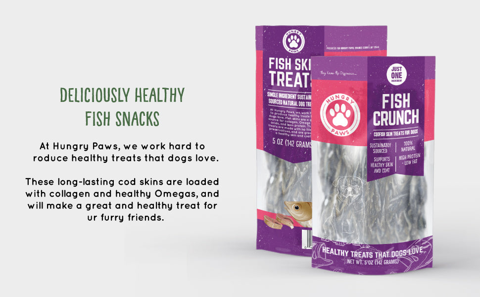 Cod Skin Crunch Sticks for Dogs - 5 oz MSC