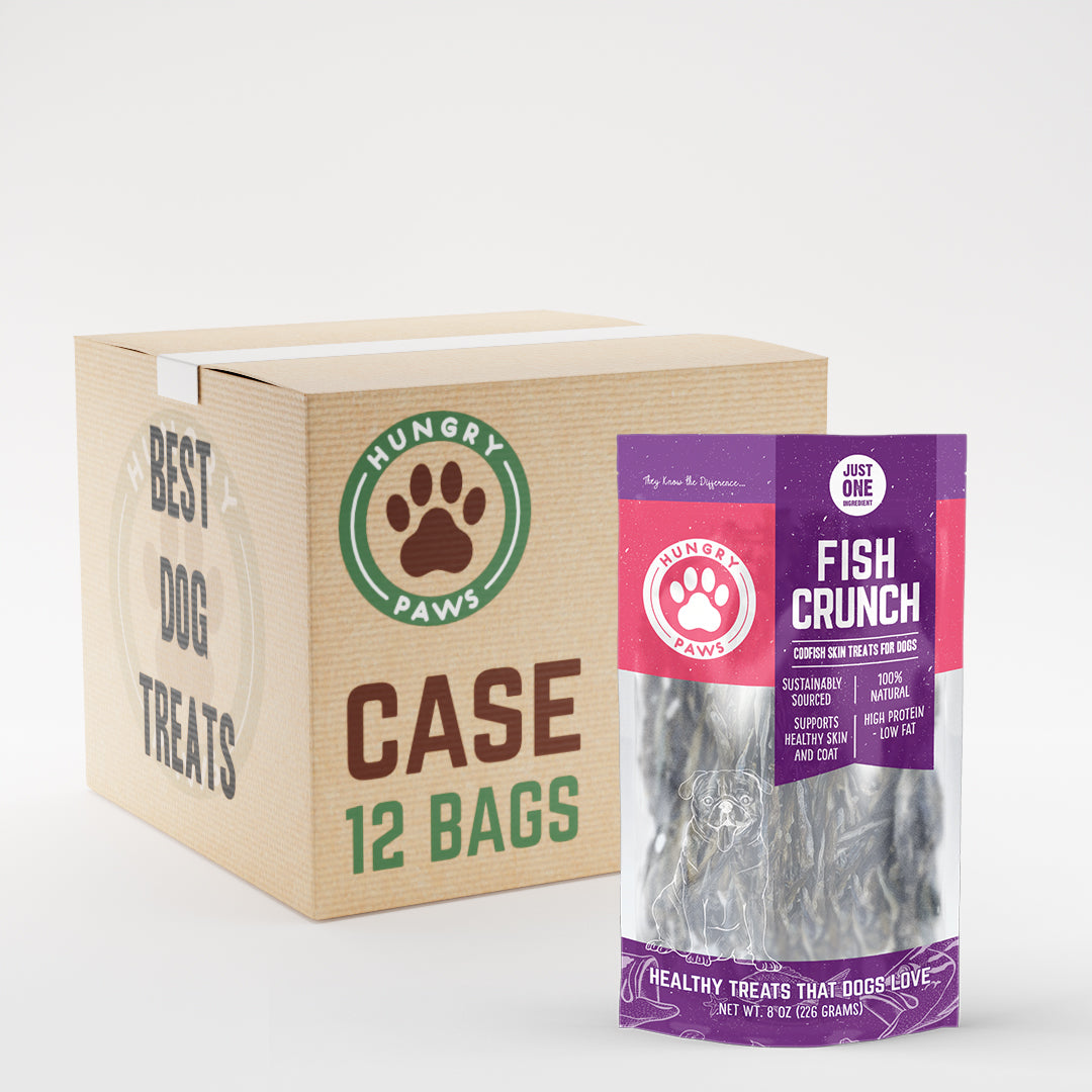 BULK - Cod Skin Crunch Sticks for Dogs - 6 Lb Case