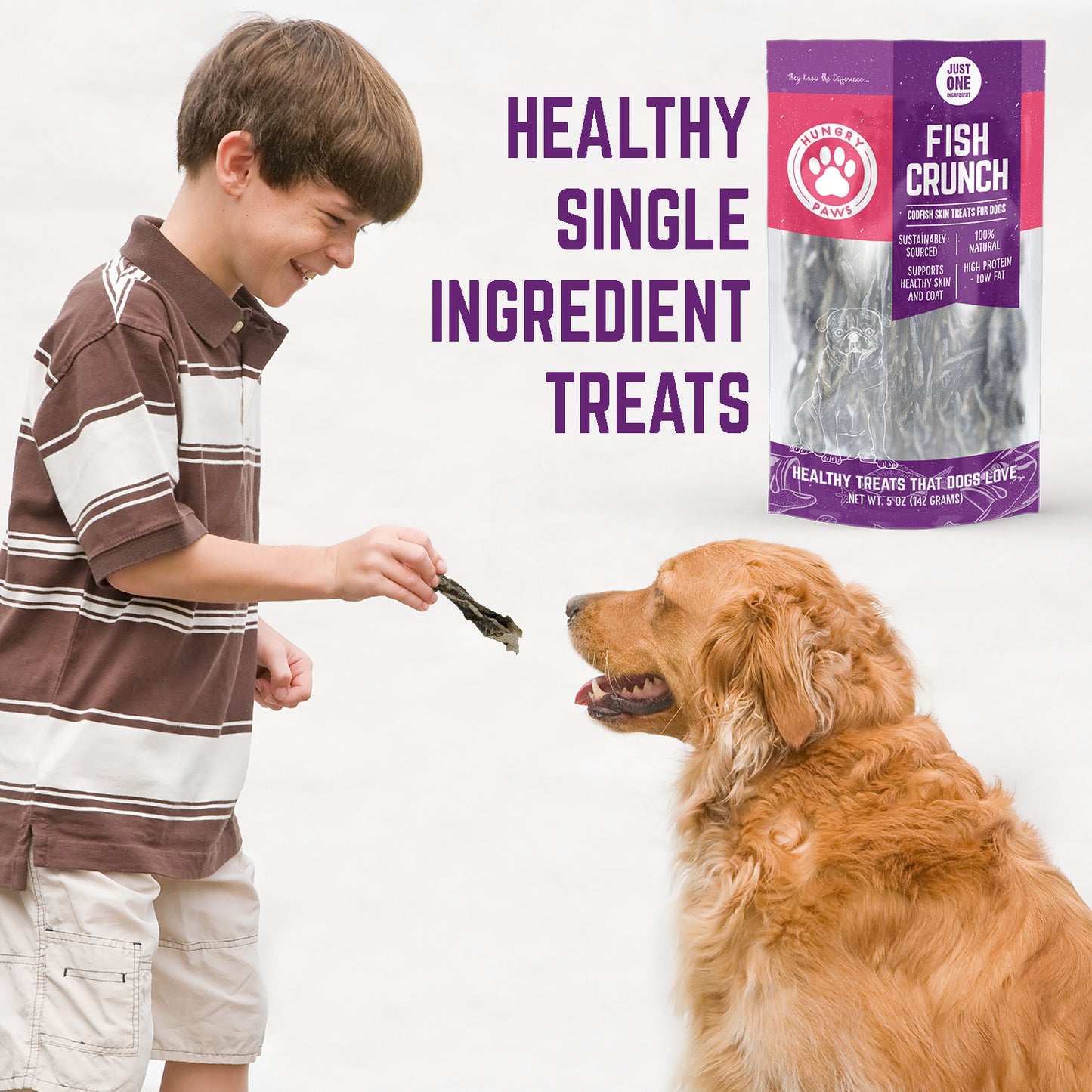 Cod Skin Crunch Sticks for Dogs - 5 oz MSC