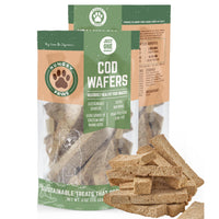 Cod Fish Wafer Dog Treats - Single Ingredient Snacks 8-oz