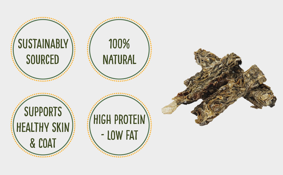 Cod Skin Crunch Sticks for Dogs - 8 oz