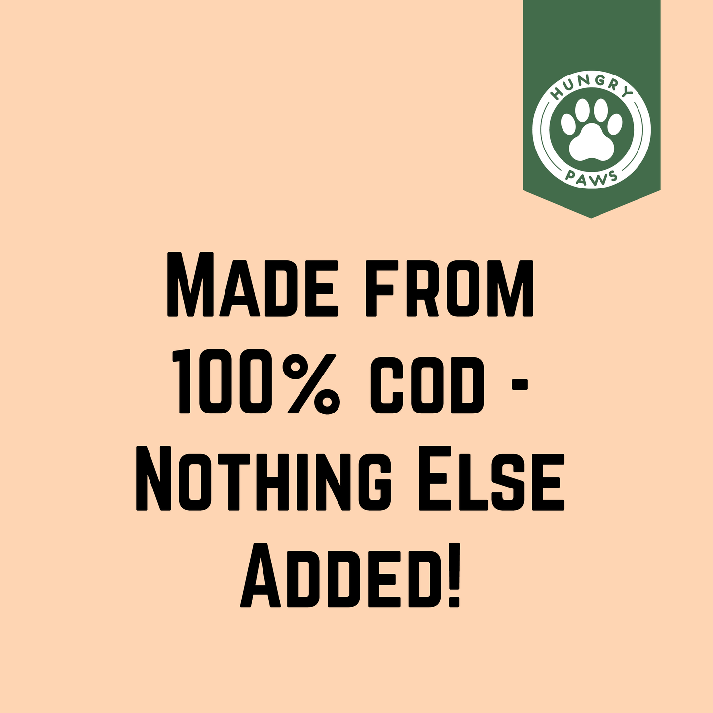 Cod Fish Wafer Dog Treats - Single Ingredient Snacks 8-oz