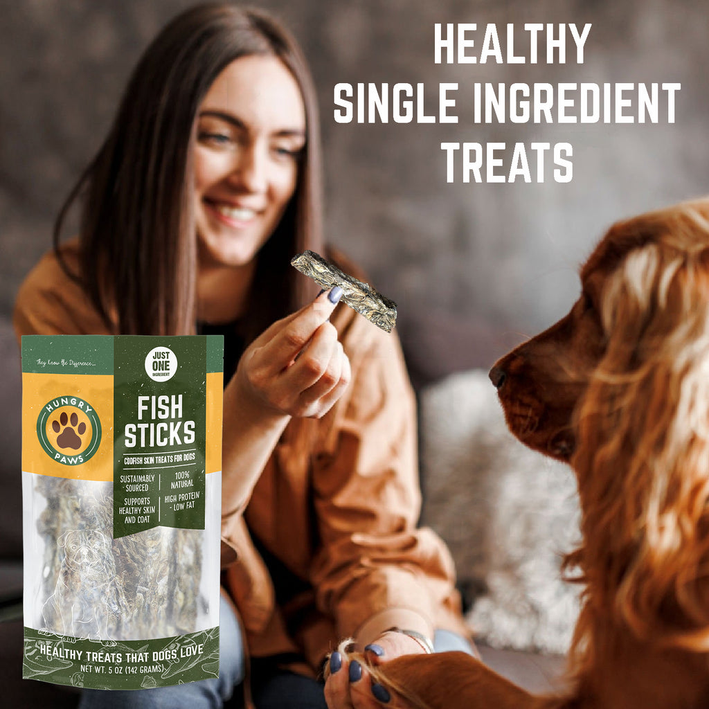 Cod Skin Sticks for Dogs -    5 oz MSC