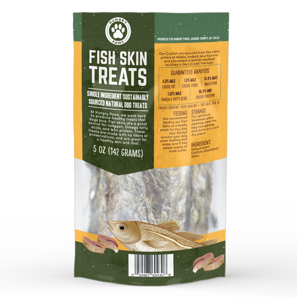 Cod Skin Sticks for Dogs -    5 oz MSC