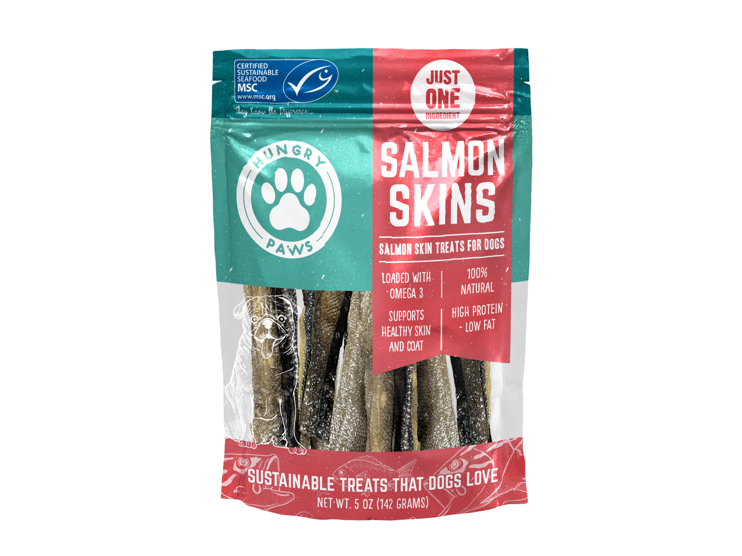 Salmon Skin for Dogs - 5 oz MSC