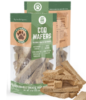 BULK - Cod Fish Wafer Dog Treats - Single Ingredient Snacks 6 Pounds